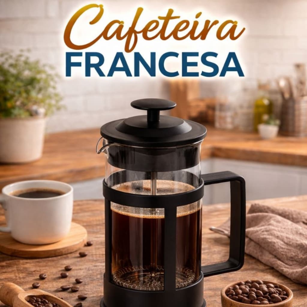 Cafeteira Prensa Francesa 300ML 600ml Vidro Cremeira Café Leite Chá Filtro Inoxidável