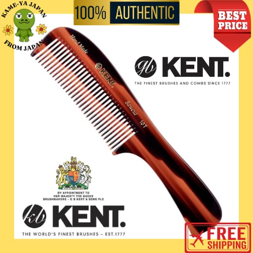 GB KENT Pente Artesanal com Cabo 10T Grande Dentes Largos 3 Cores