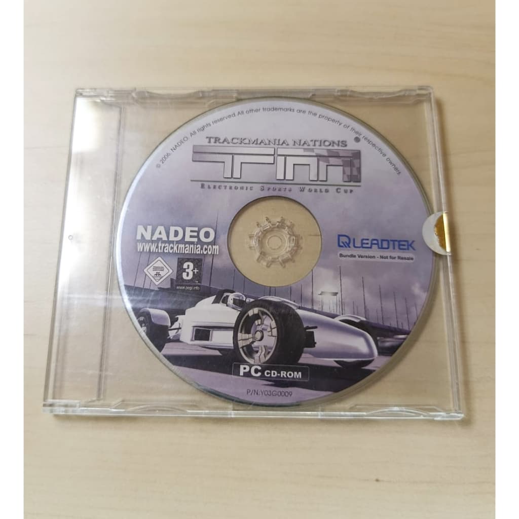 Jogo PC- ROM Mídia Física Original – TrackMania Nations Electronic Sports World Cup - 2006