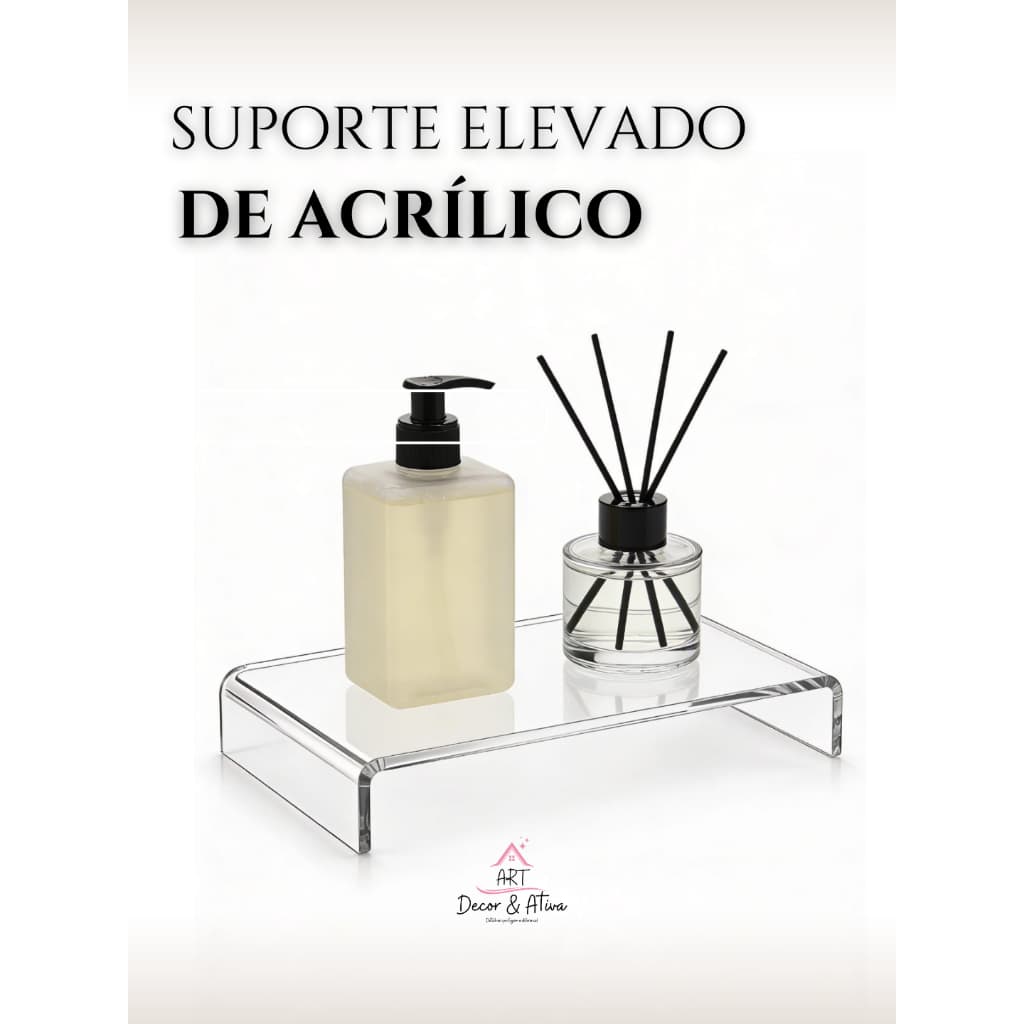 Suporte elevado em acrílico