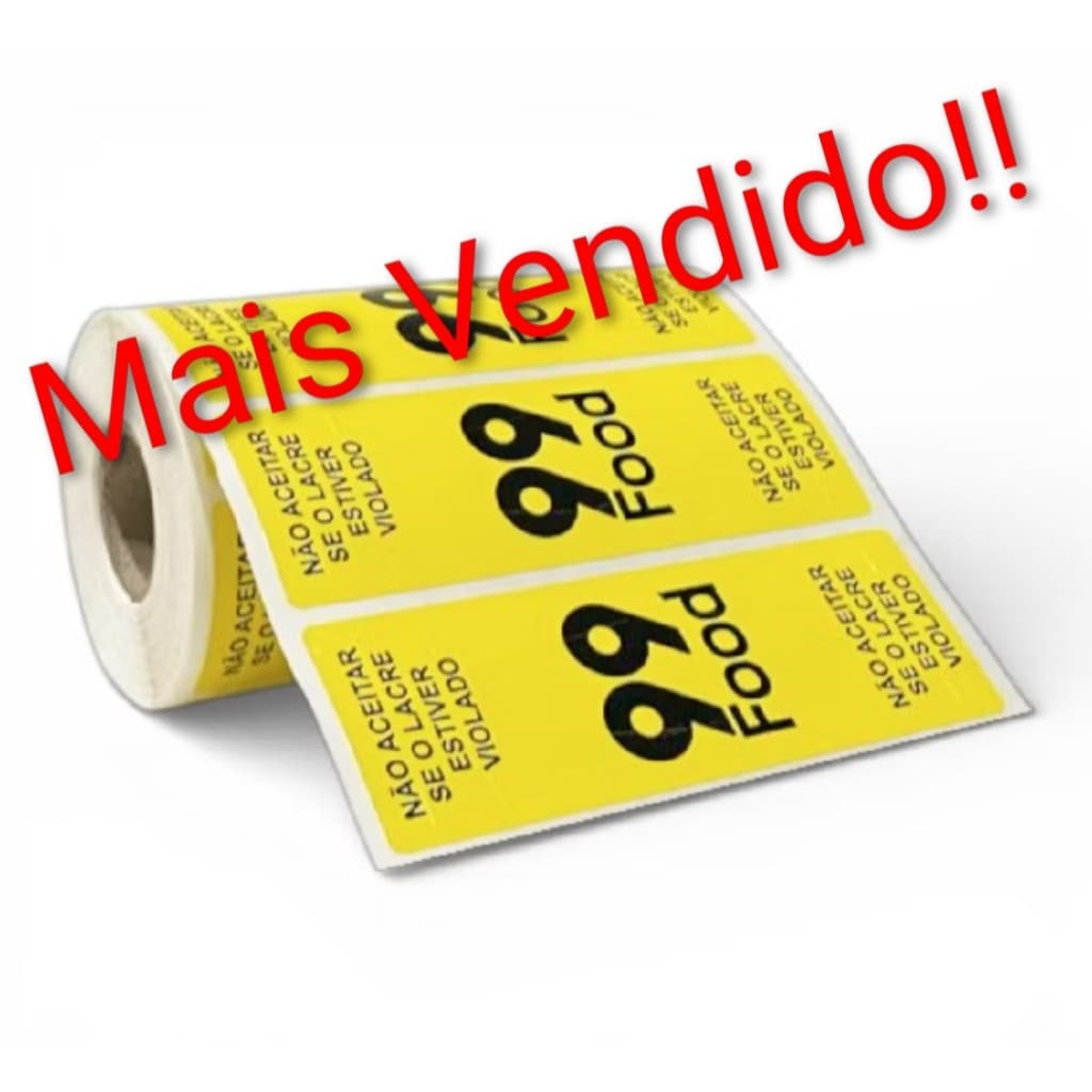 1000 Etiquetas Lacre De Segurança 99Food