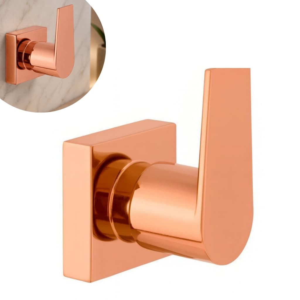 Acabamento Registro Quadrado Gaveta Pressão Red Gold 1/2 3/4 Padrão Deca Metal Banheiro Luxo