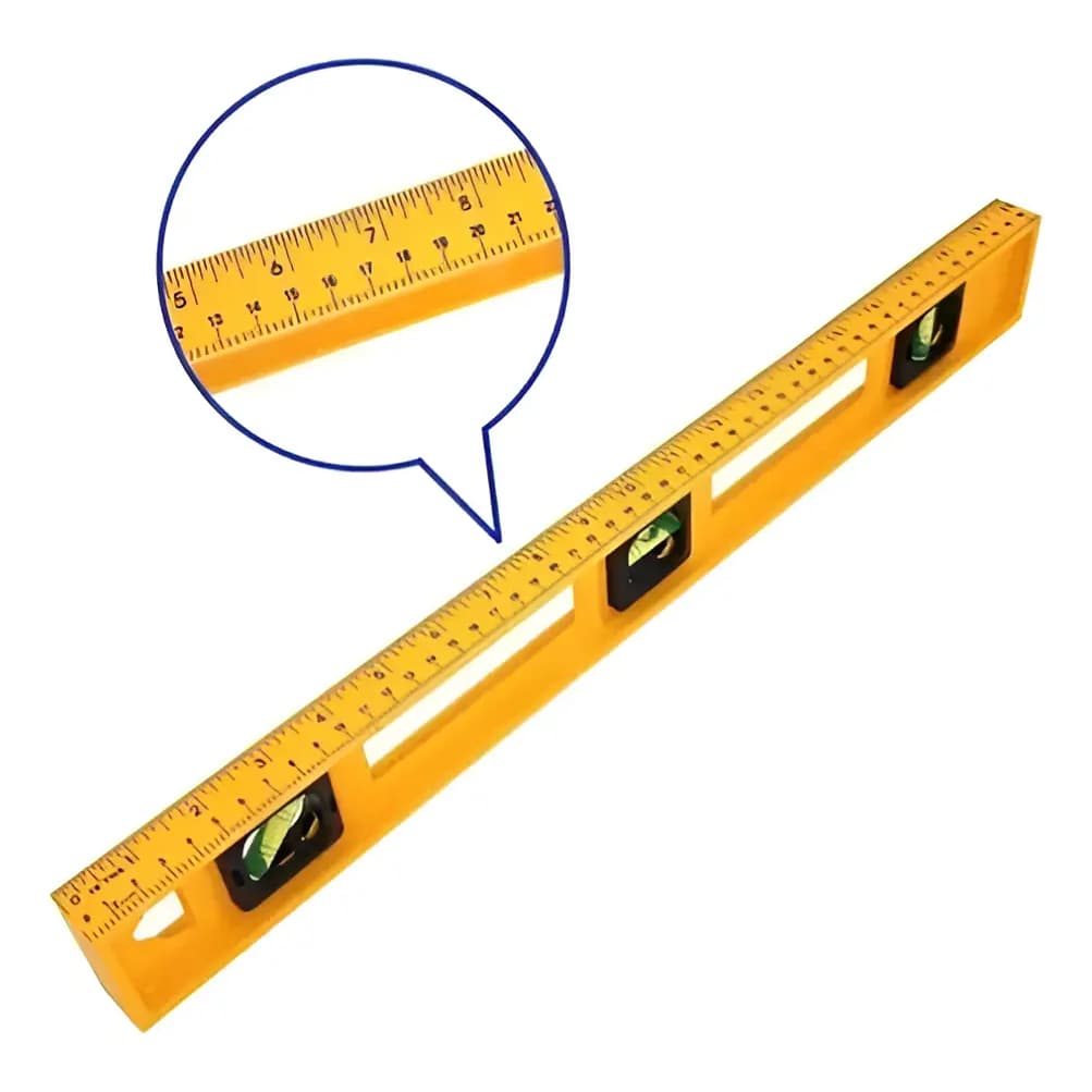 Nível de mão magnético aluminio com 3 bolhas 1 metro profissional 100cm