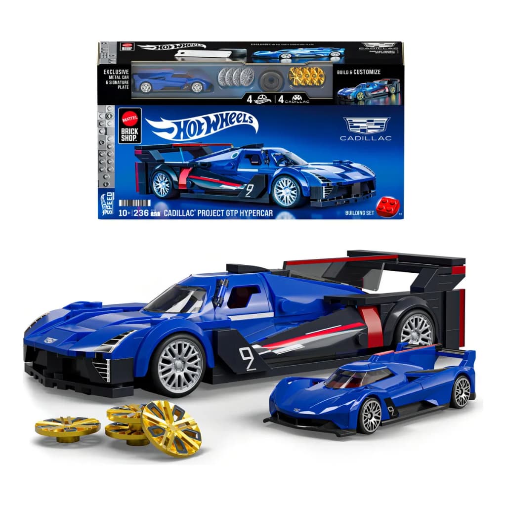 Veículo Mattel Brick Shop Speed Cadillac Project GTPHypercar