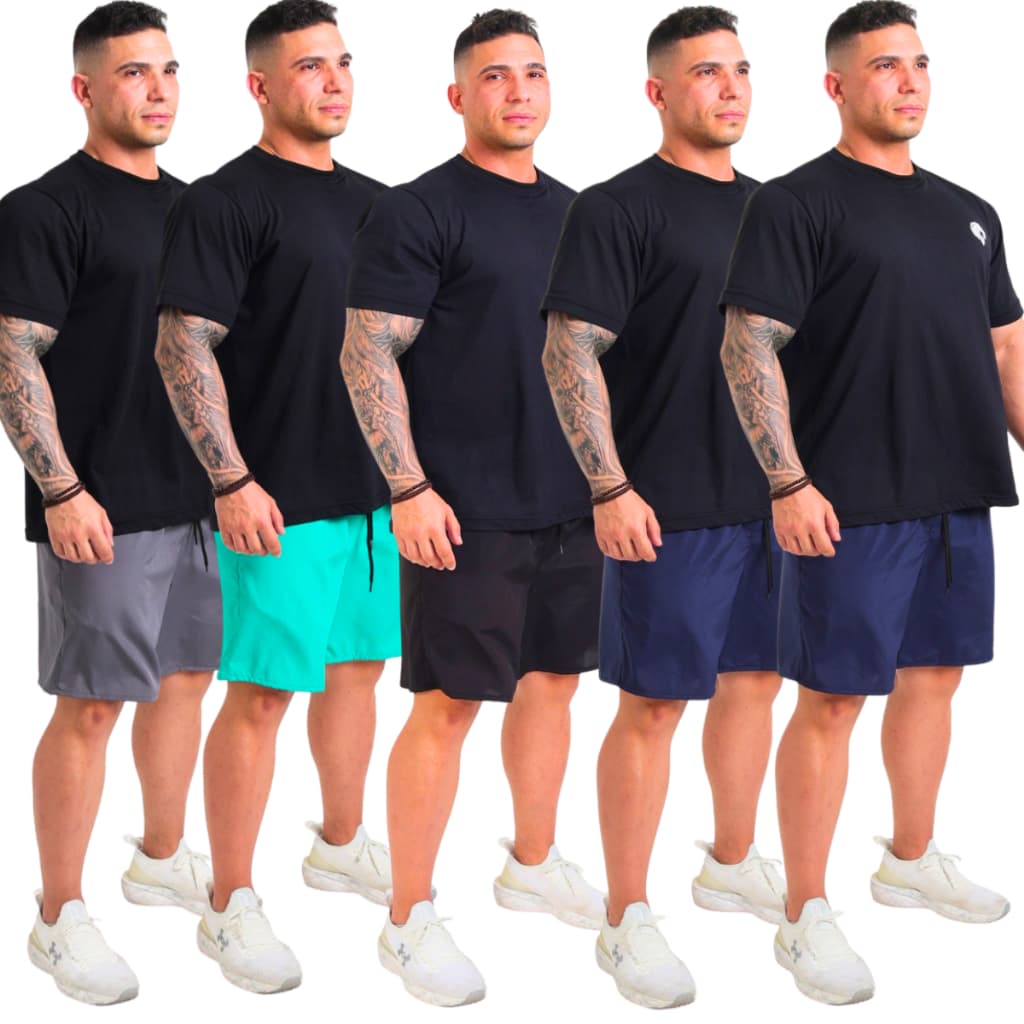 Kit 5 Shorts Masculino Dri Fit Academia Treino Corrida Esportivo Fabricação Própria Envio Rápido Presente Pai