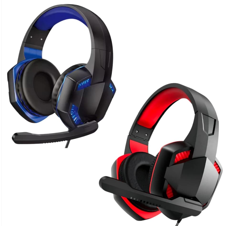 Fone De Ouvido com Fio P2 Gamer Headset com Microfone Headphone Usb Pc Xbox Ps5 IT-Blue