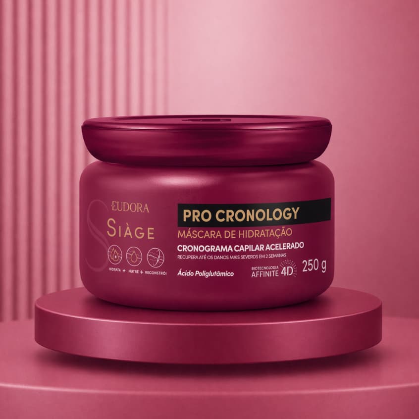 Máscara Eudora Siáge de Hidratação Pro Cronology 250g Cronograma