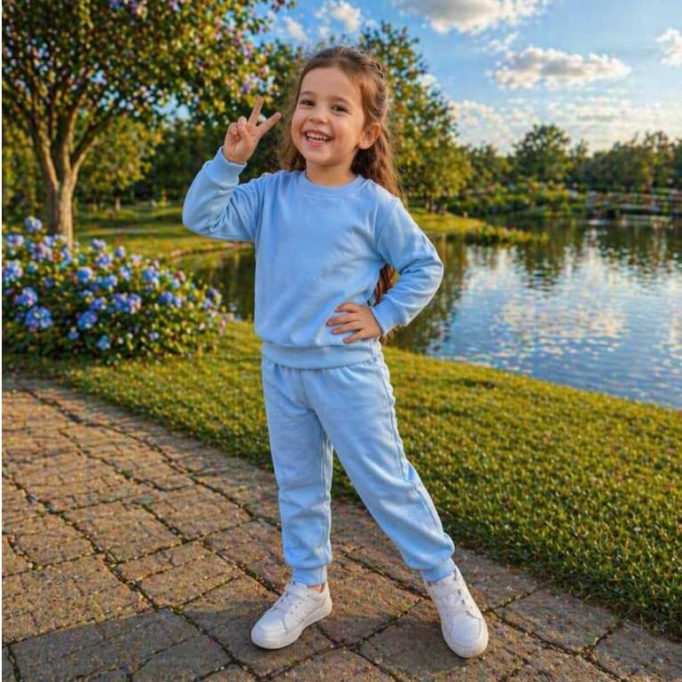 Conjunto De Moletom Roupa De Frio Infantil Menina E Menino 02 ao 12