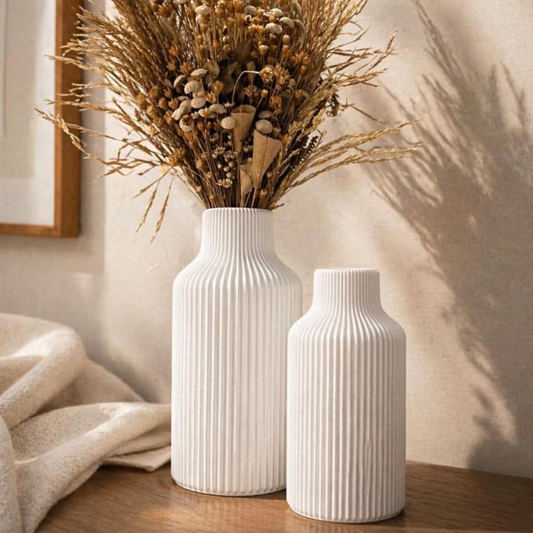 Kit Vasos Donut Decorativos Nórdicos | Decoração Moderna Minimalista