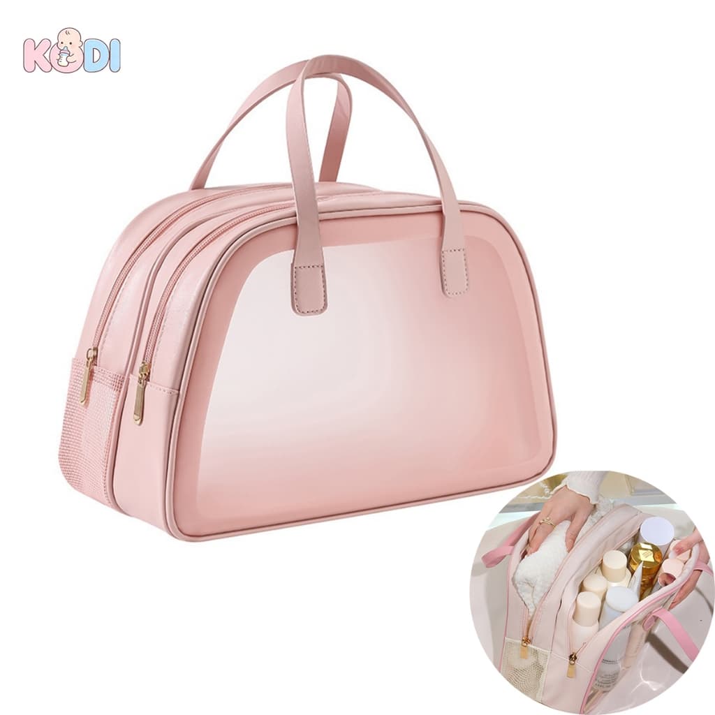 Necessaire Feminino Cosmético De Couro PU De Grande Capacidade Em Alto Qualidade -  T12