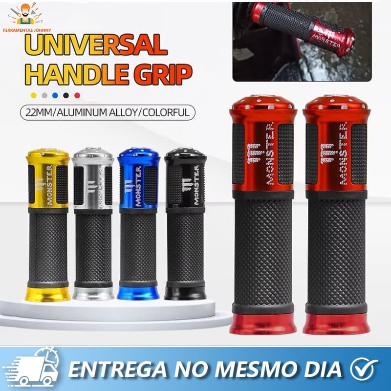 Par Manopla Esportiva Moto Peso Curto Diamante Universal Várias Cores