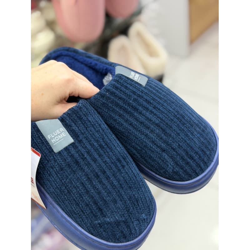 Pantufa Masculina Confortável Solado Anti Derrapante Pelucia Quentinha Frio Inverno Macia e Confortável (Flannel Home)