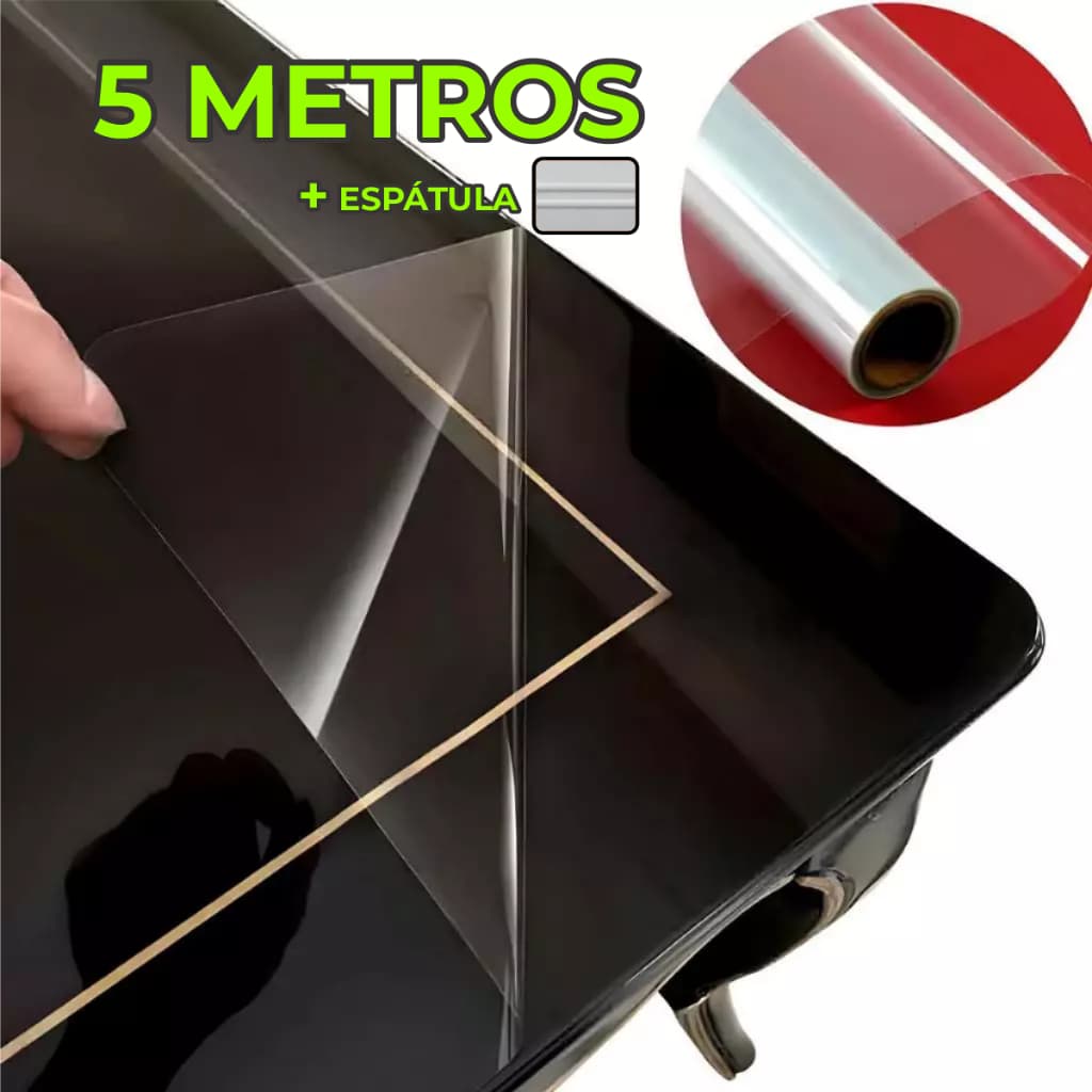 5M+ Espátula  Adesivo Vinil Transparente Envelopamento Proteção Móveis Geladeira Armário Pode Molhar