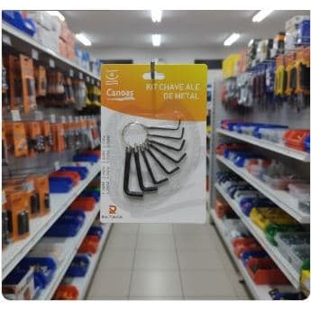 Kit Chave Allen Canoas 8 Peças 1.5mm A 6.0mm Com Argola