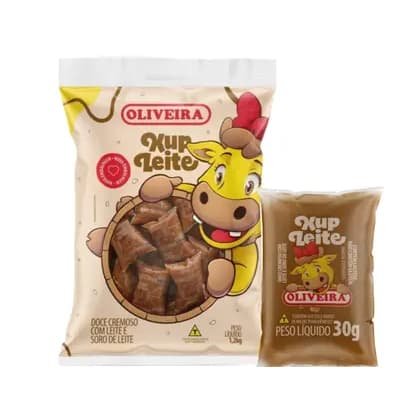 Doce De Leite Oliveira Em Sachê Pacote 1,2kg Cremoso Atacado