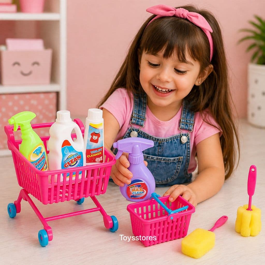 Kit Limpeza Infantil Brinquedo 9 Peças