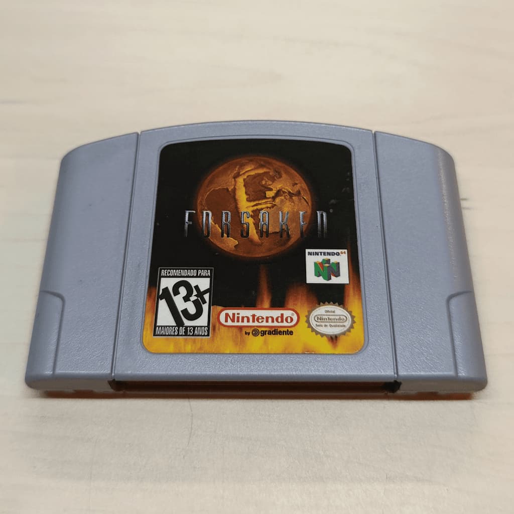 Jogo Forsaken – Nintendo 64 – Cartucho Original Nacional - Com Adesivos Blockbuster n64