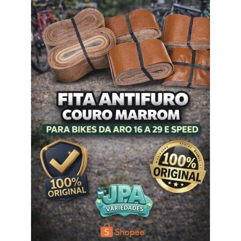 Fita AntiFuro P/bikes 16 a 29 e Speed (2 UN = 1 PAR) MISTER BODE PREMIUM COR MARROM