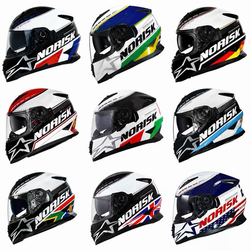 Capacete Norisk Soul Grand Prix Países Originais entrega rápida REINO UNIDO - ÁFRICA - ALEMANHA - JAPÃO - ARGENTINA