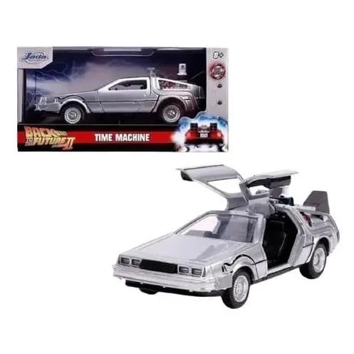 Miniatura DeLorean Back To The Future 2 Jada Toys 1/32 Metal - De Volta Para O Futuro