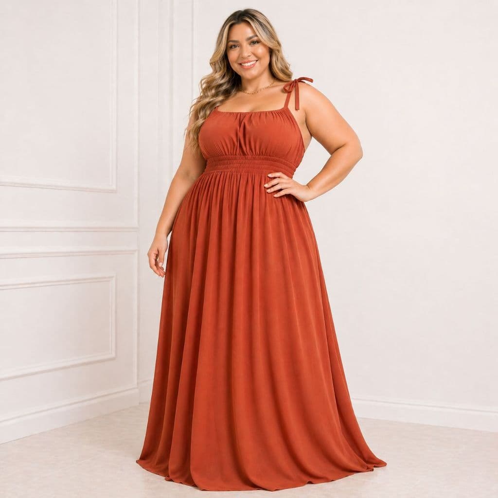 Vestido longo Plus size verao soltinho casual com alça