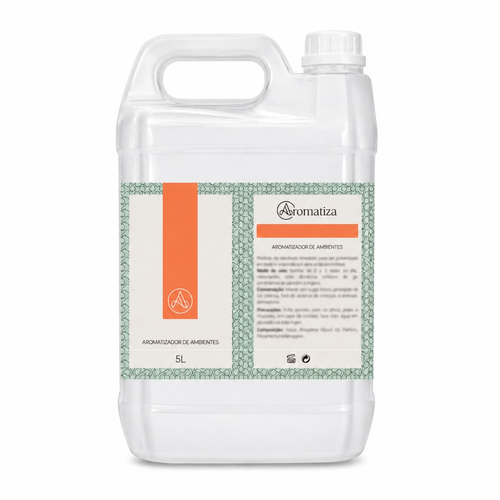 Refil Aromatizador Profissional Cheiro de Lojas Famosas 5L Ideal para Spray Nevoar Olyra Difusor