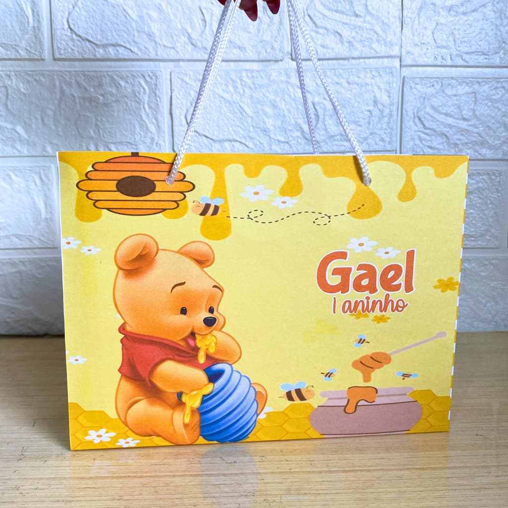 Sacolinha Personalizada Ursinho Pooh baby