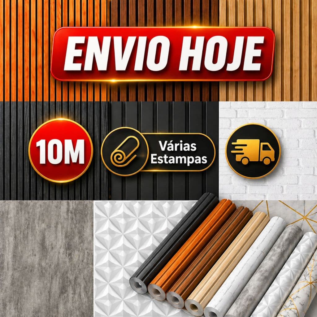 Papel de Parede Ripado Madeira  Cimento Queimado  Auto Adesivo Tijolinho Geométrico Mármore Branco