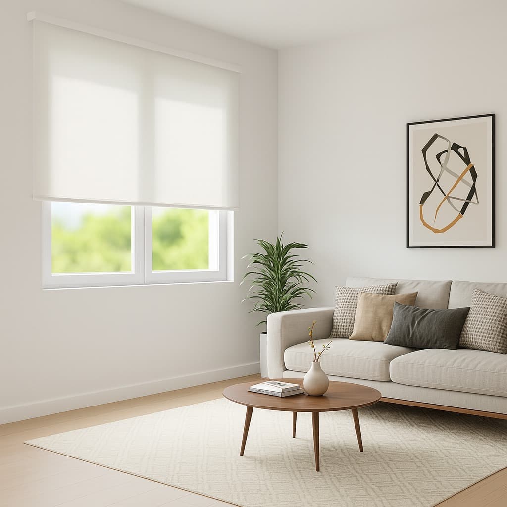 Persiana Rolo 1,20 x 2,20 e 1,00 x 1,60 Branca 5% Tela Solar Evolux Screen, Instalação Fácill para Casa e Escritório
