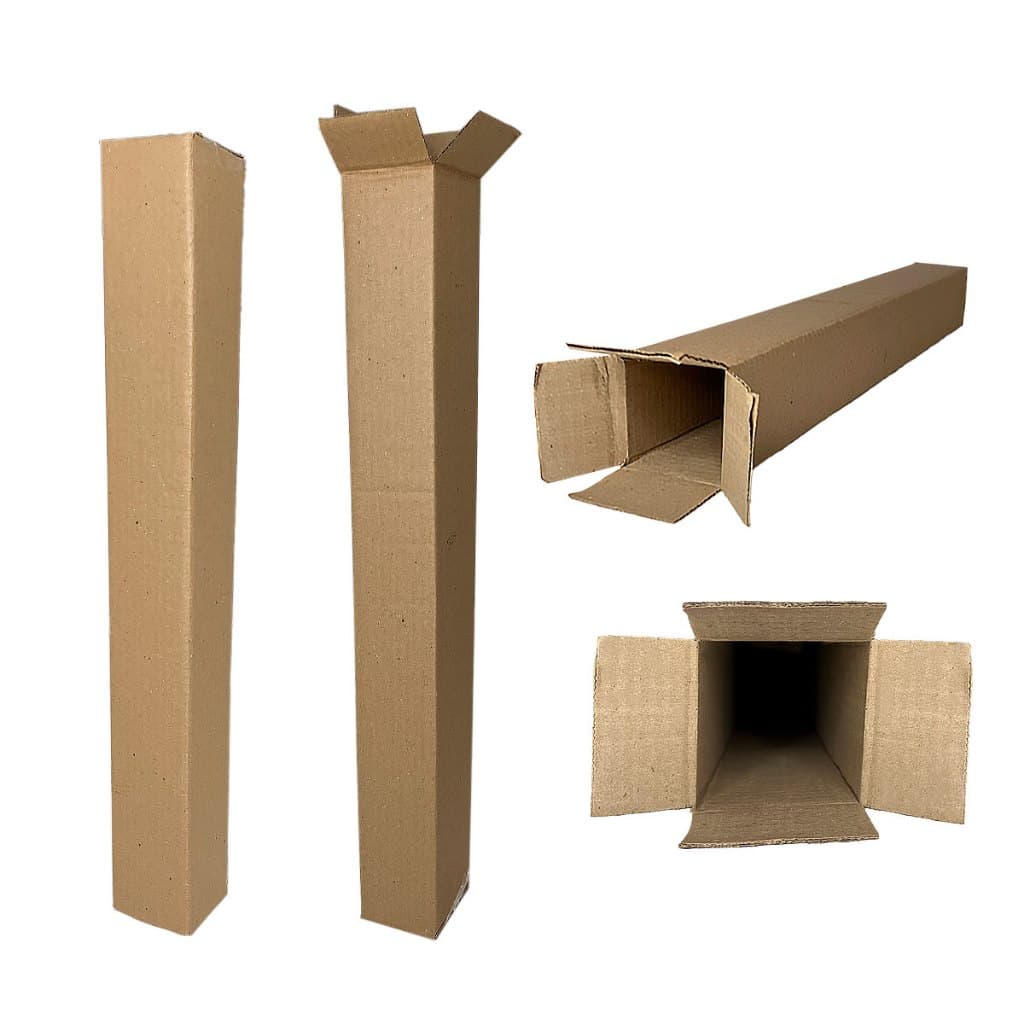 150 Caixas 8X8X27 TUBO  De Papelão E-commerce Embalagens