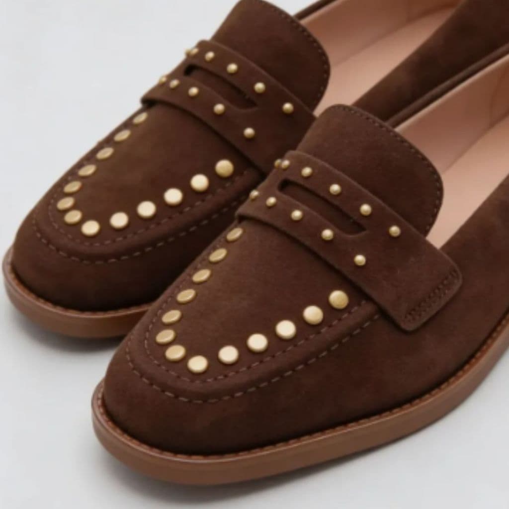 Mocassim De Camurça Marrom Beira Rio Lançamento Confortável Moda Outono Inverno