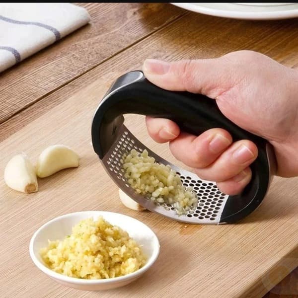 Espremedor Amassador Triturador De Alho Manual Cozinha Inox
