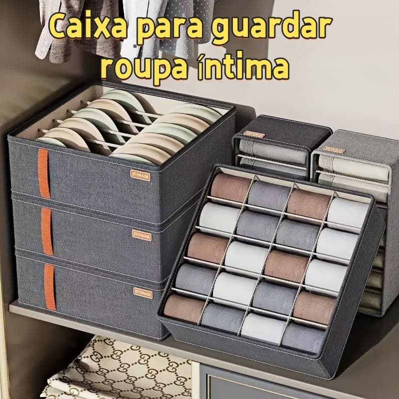 Organizador Multiuso para Gaveta e Guarda-Roupa 6 Divisórias
