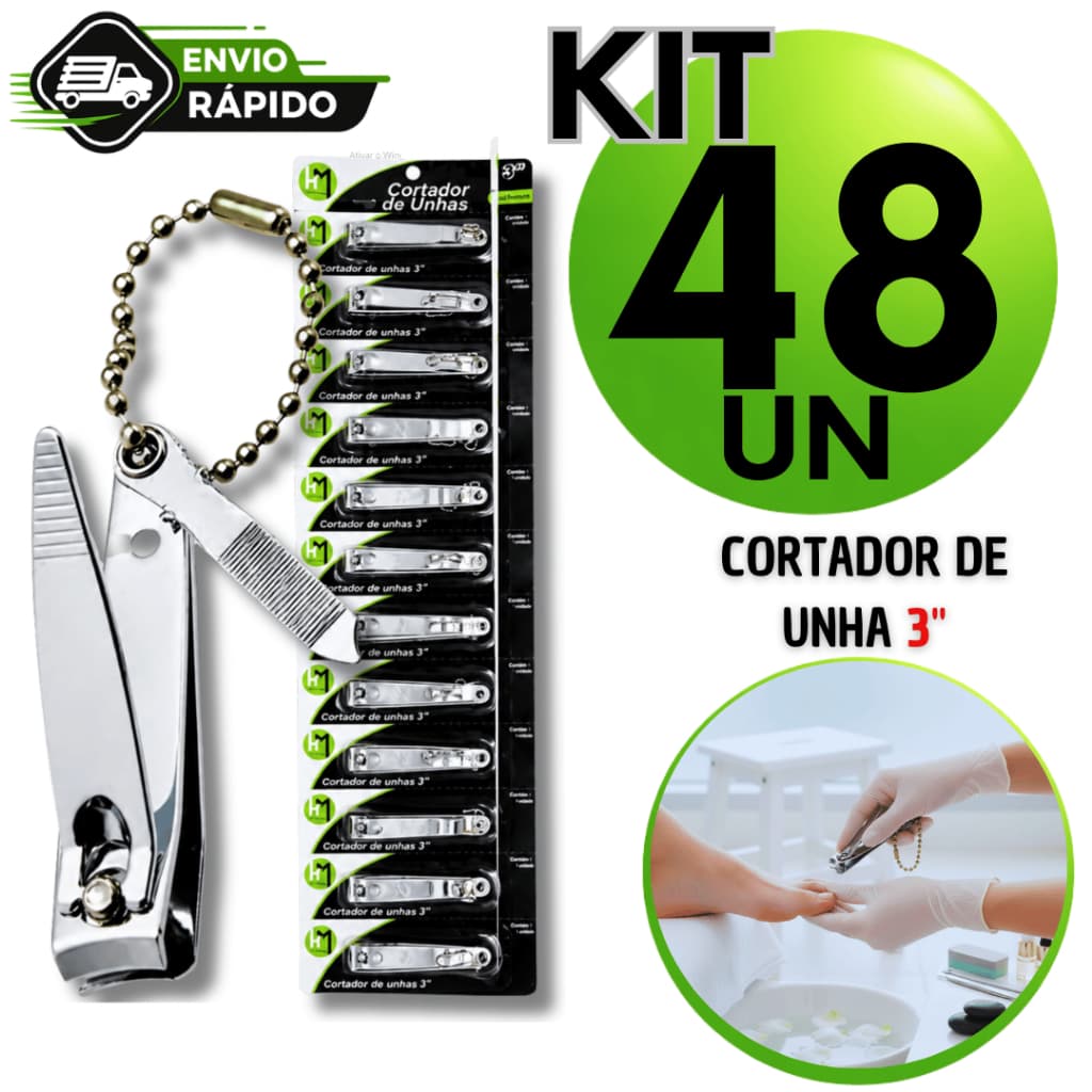 Cortadores Cortador De Unha Grande 3" Premium Utilidades Material Resistente Atacado Aço Inox