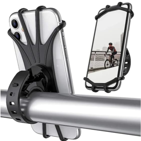 Suporte Celular Bike Gta 360 Graus Silicone Resistente Preto