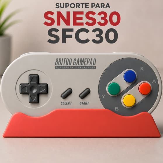 Suporte expositor para controle SNES30 SFC30 8bitdo
