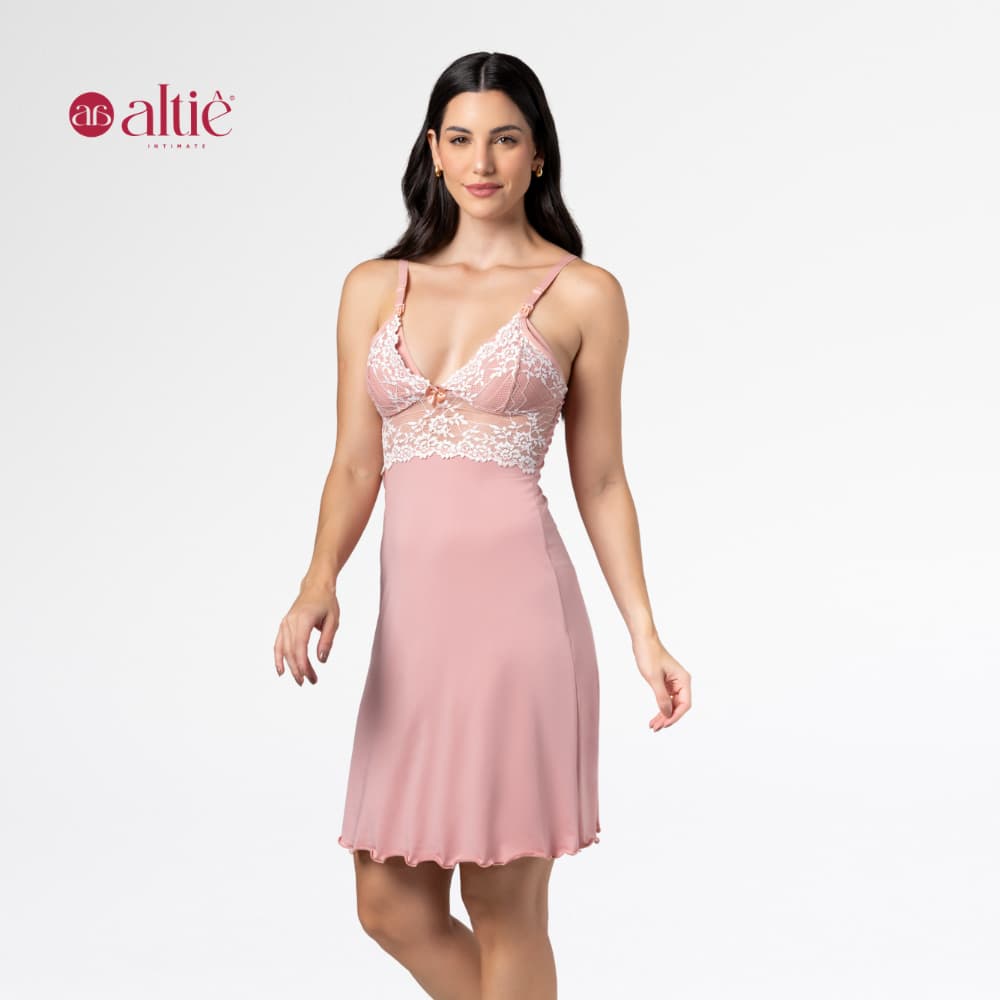 Camisola Curta Bicolor Amamentação com Abertura Frontal | Conforto Elegante Maternidade