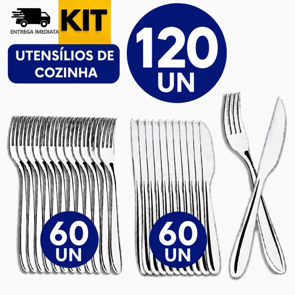 CONJUNTO TALHER INOX PREMIUM PERFEITO PARA O NATAL E ANO NOVO