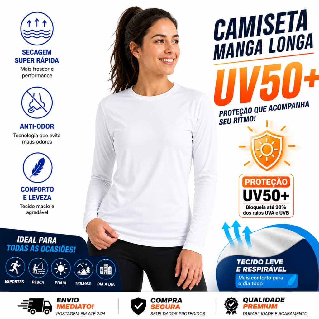 Camisa manga longa feminina UV blusa térmica estilosa colada ao corpo caminhada academia ao ar livre
