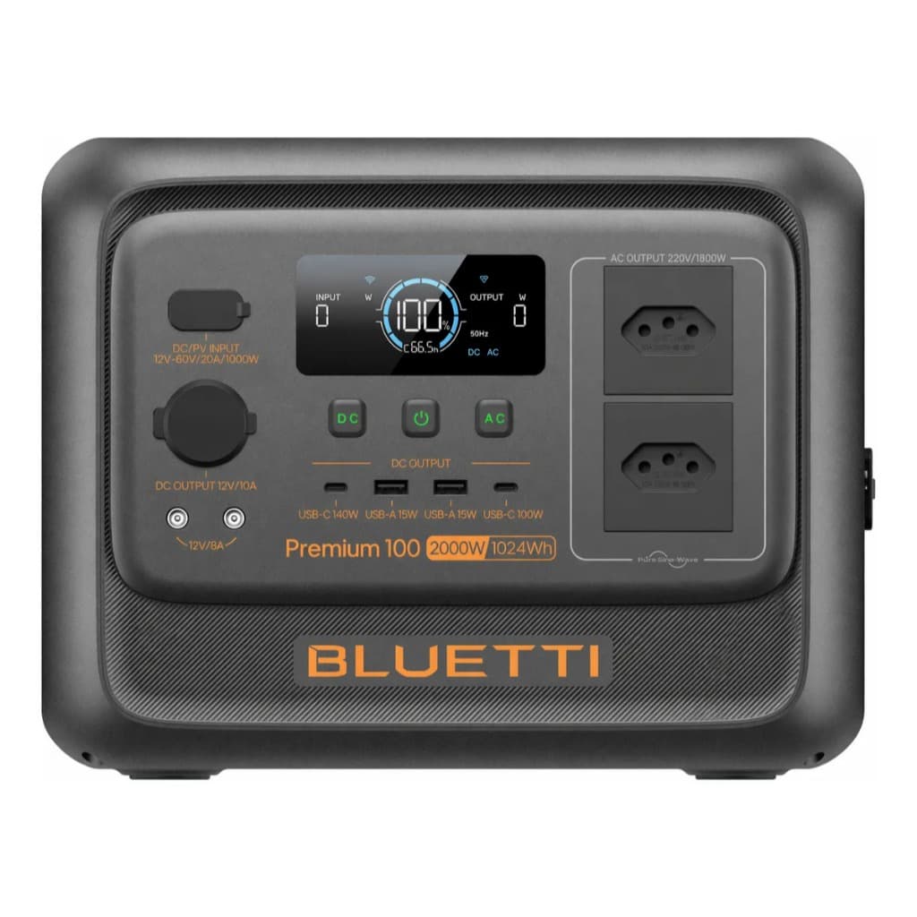 Estação Energia Bluetti Premium 100 V2 2000w 1024wh