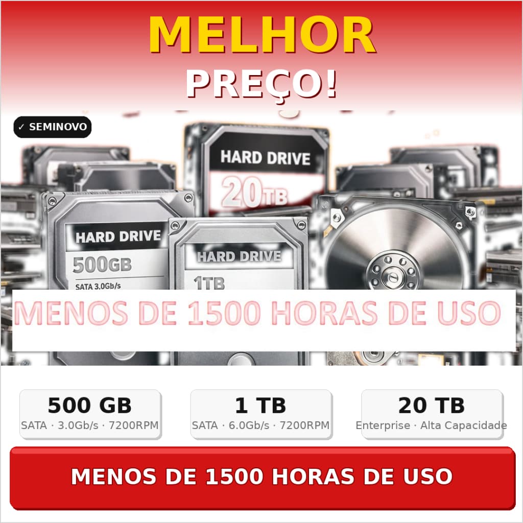 HD SATA HD ABAIXO 1500 Horas 1TB 500GB 250GB 3.5" HDD Disco Rígido SATA/150 | SATA/600