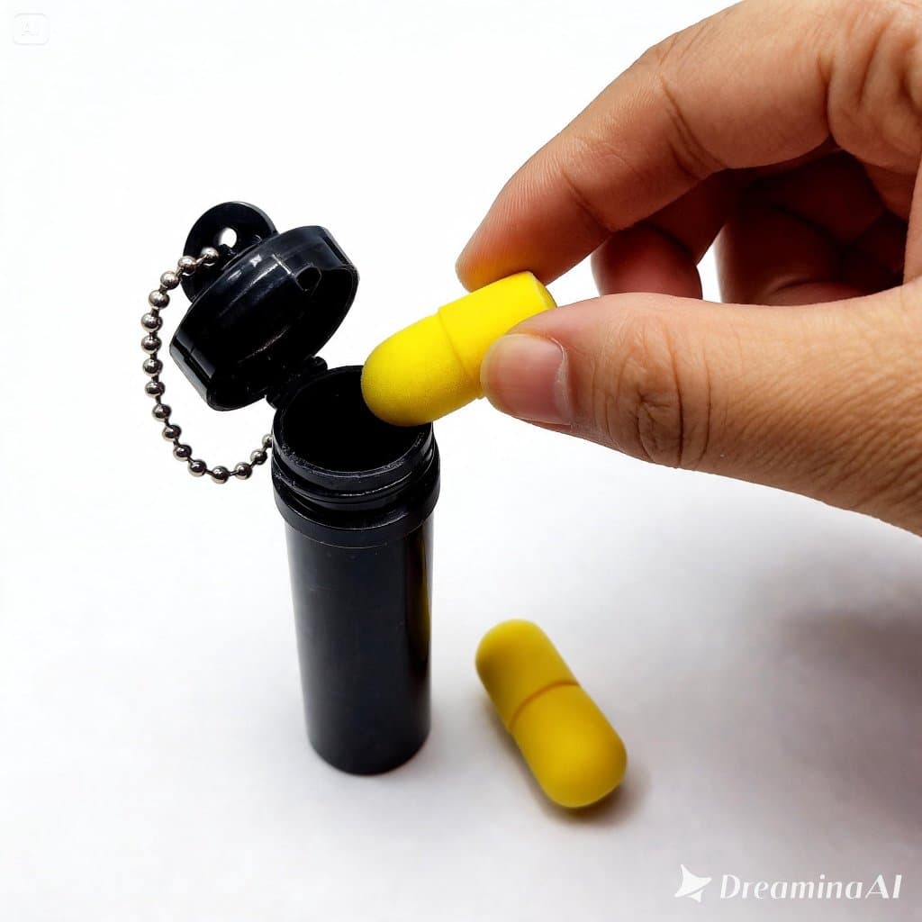 Case Protetor Auricular Porta EPI Estojo Plástico Resistente Compacto Preto Silent | ATACADO