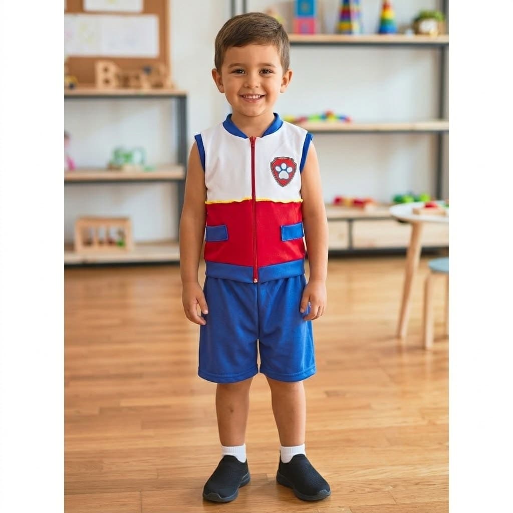 Fantasia Patrulha canina Ryder colete + shorts