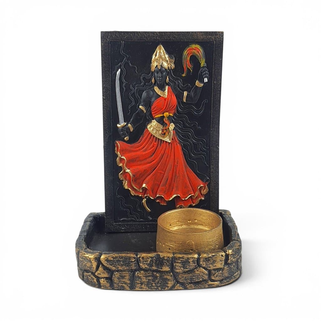 Altar Painel Orixá Iansa + Incensário Porta Vela Resina