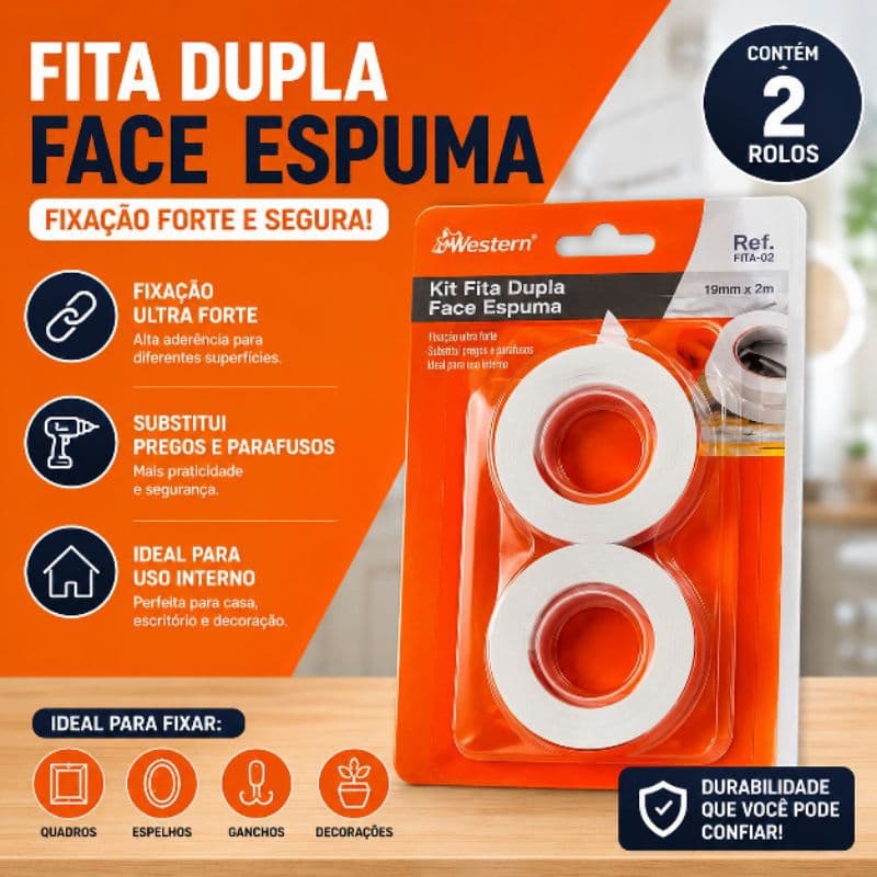 fita dupla face 1/5/10  CARTELAS FITA DUPLA FACE