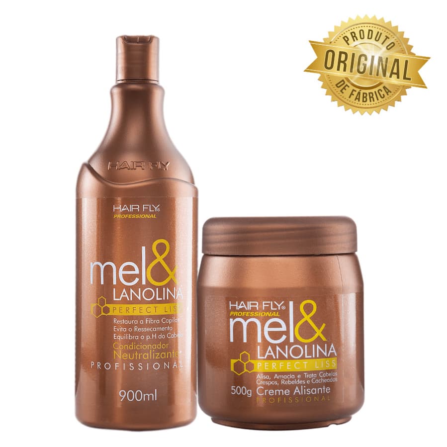 Kit Alisante Mel e Lanolina Profissional Hair Fly (M)