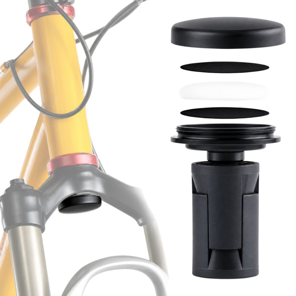 Suporte Airtag Bike Garfo Rastreador Apple Discreto Segurança Bicicleta Alumínio Compatível Preto