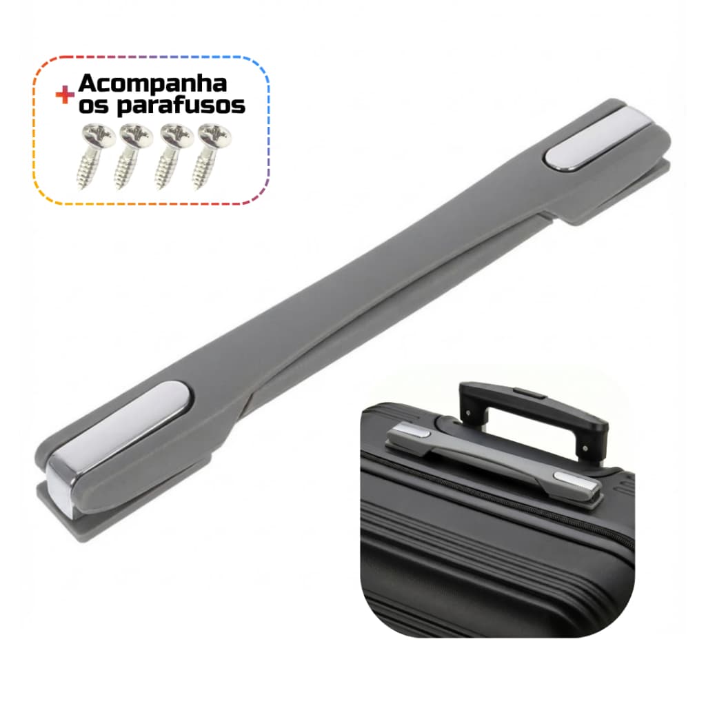 Alça para Mala de Viagem Reforçada - Substituição Simples - Modelo Universal - Acessório de Bagagem
