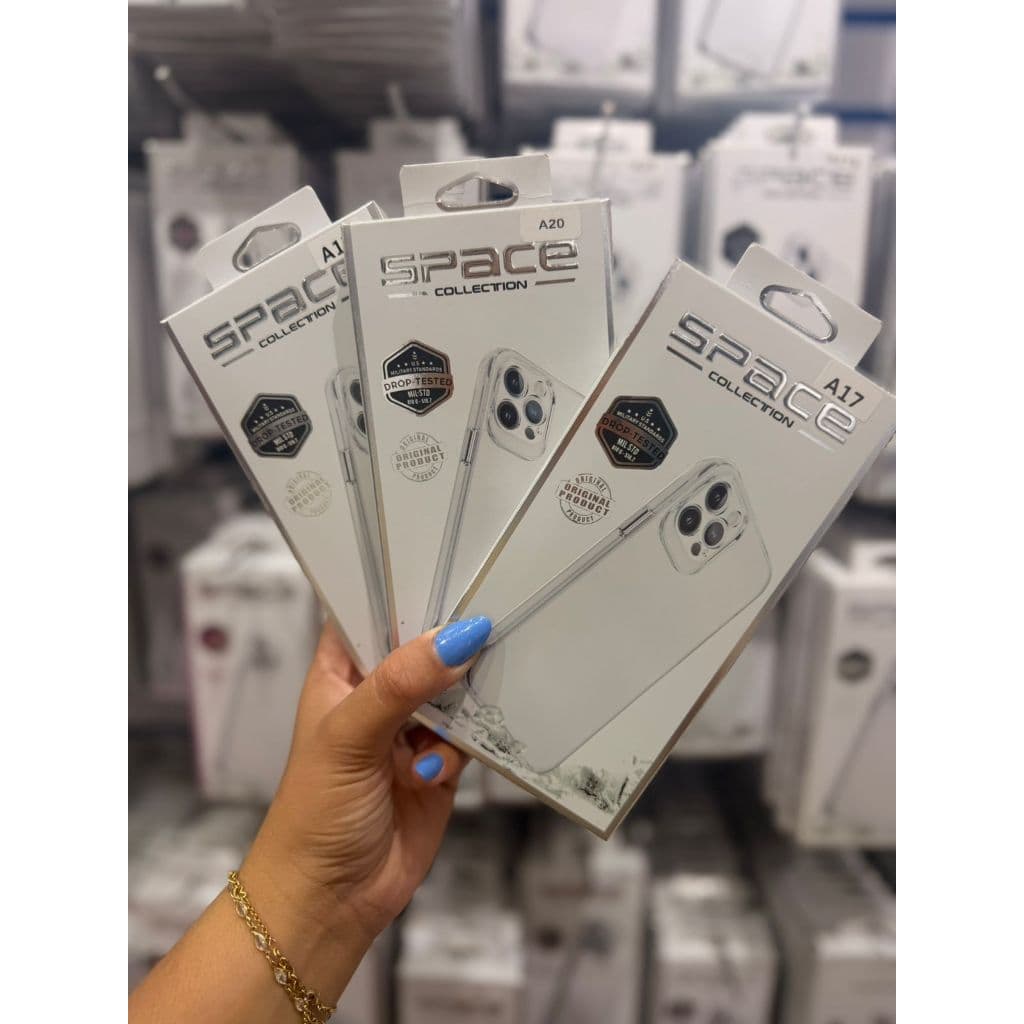 Capa Capinha Space Transparente Anti Impacto Compativel com iPhones X XR XSMAX 11 12 13 14 15 ProMax modelos android