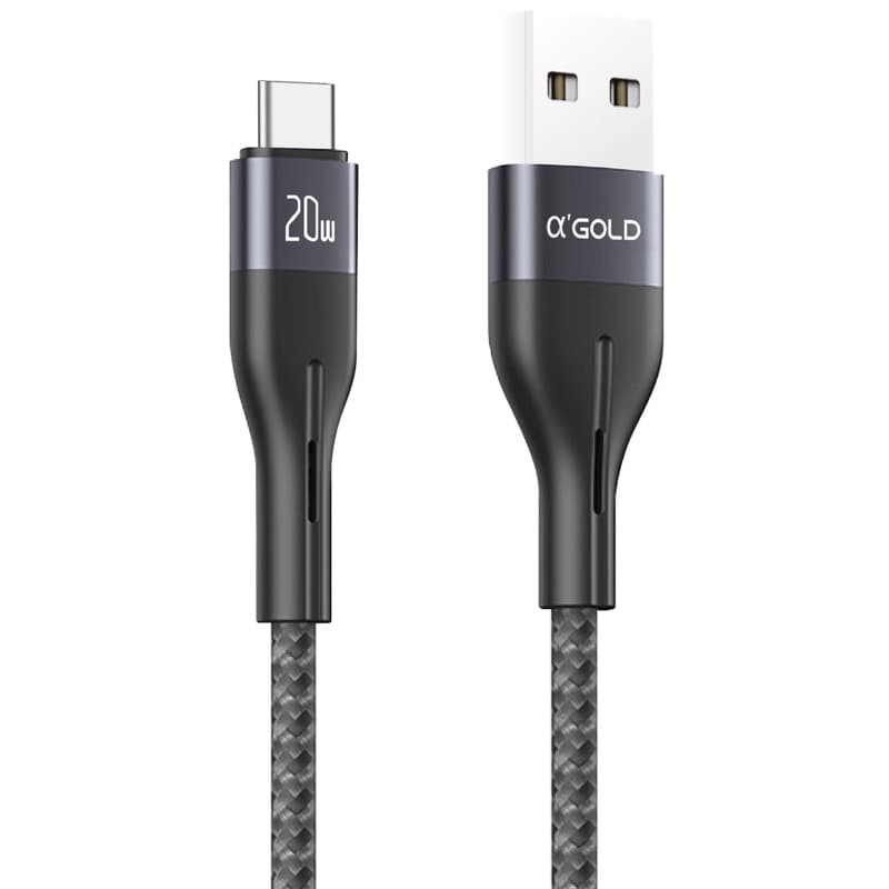 Cabo USB Tipo C Turbo 20W A’Gold Pro Carregamento Rápido Reforçado Premium Original